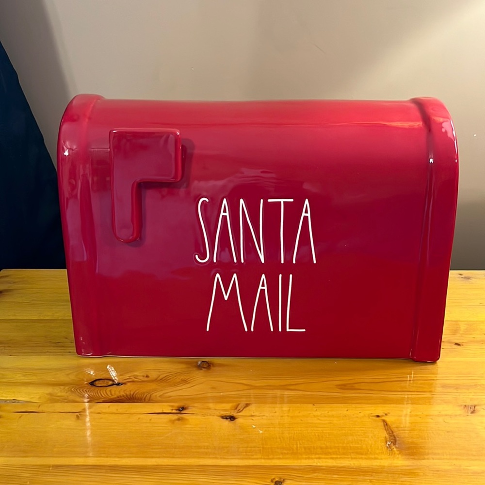 Rae dunn OG Santa mail mailbox